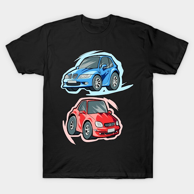 Cartoony German Cars T-Shirt by kizupoko